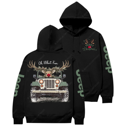 Oh What Fun Merry Christmas Jp Casual Hoodie