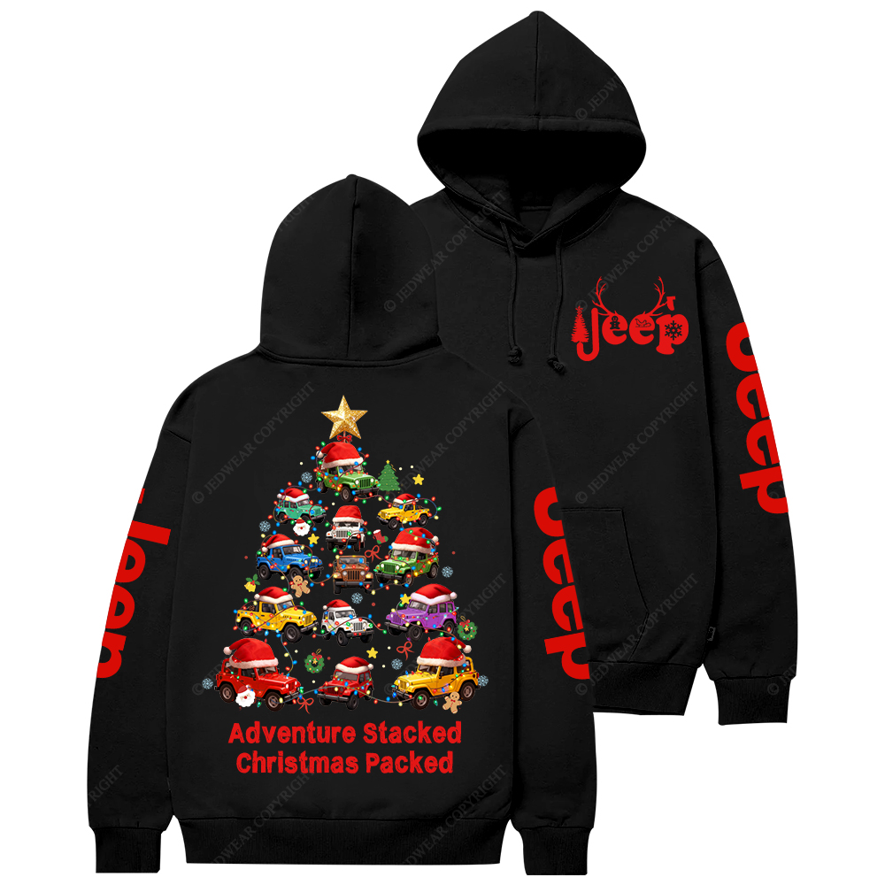 Adventure Stacked Christmas Packed Jp Casual Hoodie