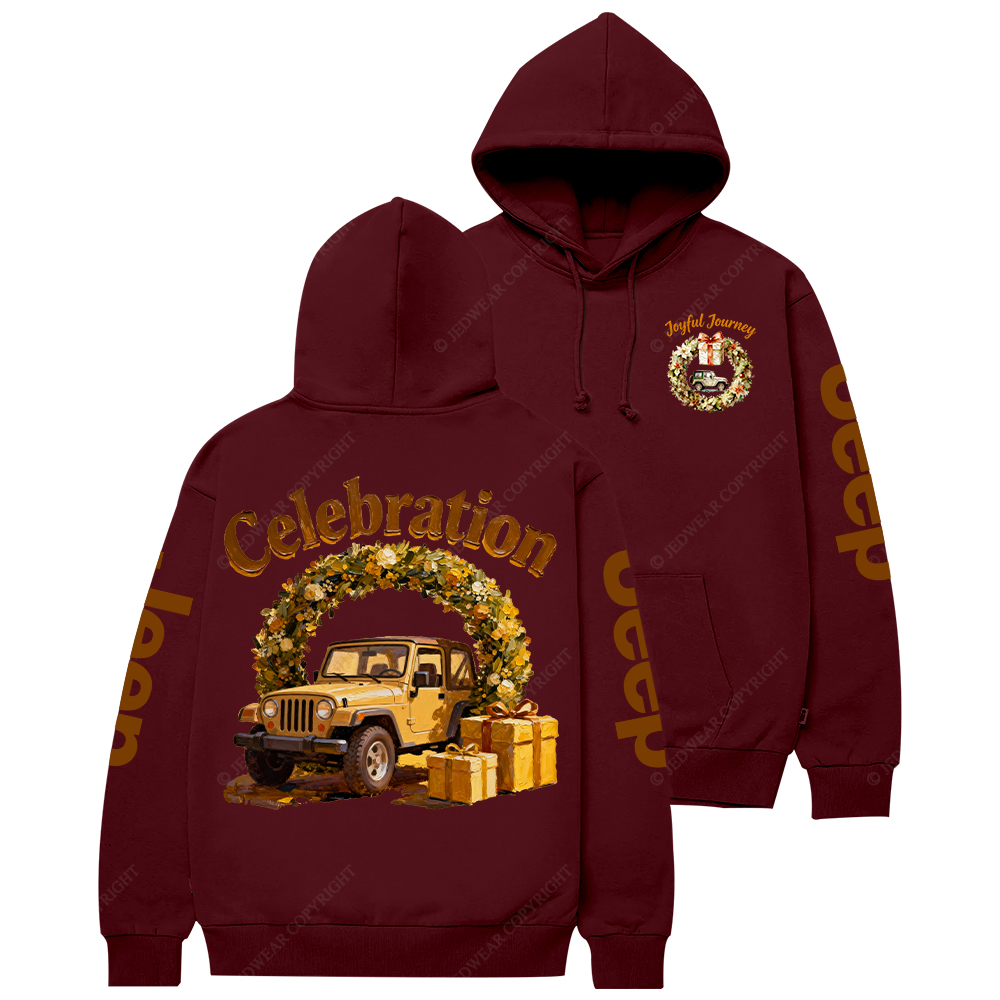 Joyful Journey Celebration Merry Christmas Jp Casual Hoodie