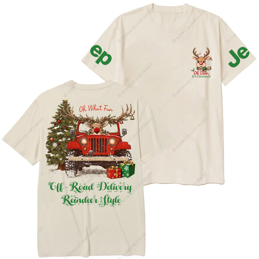 Off-Road Delivery Reindeer Style Merry Christmas Jp T-Shirt