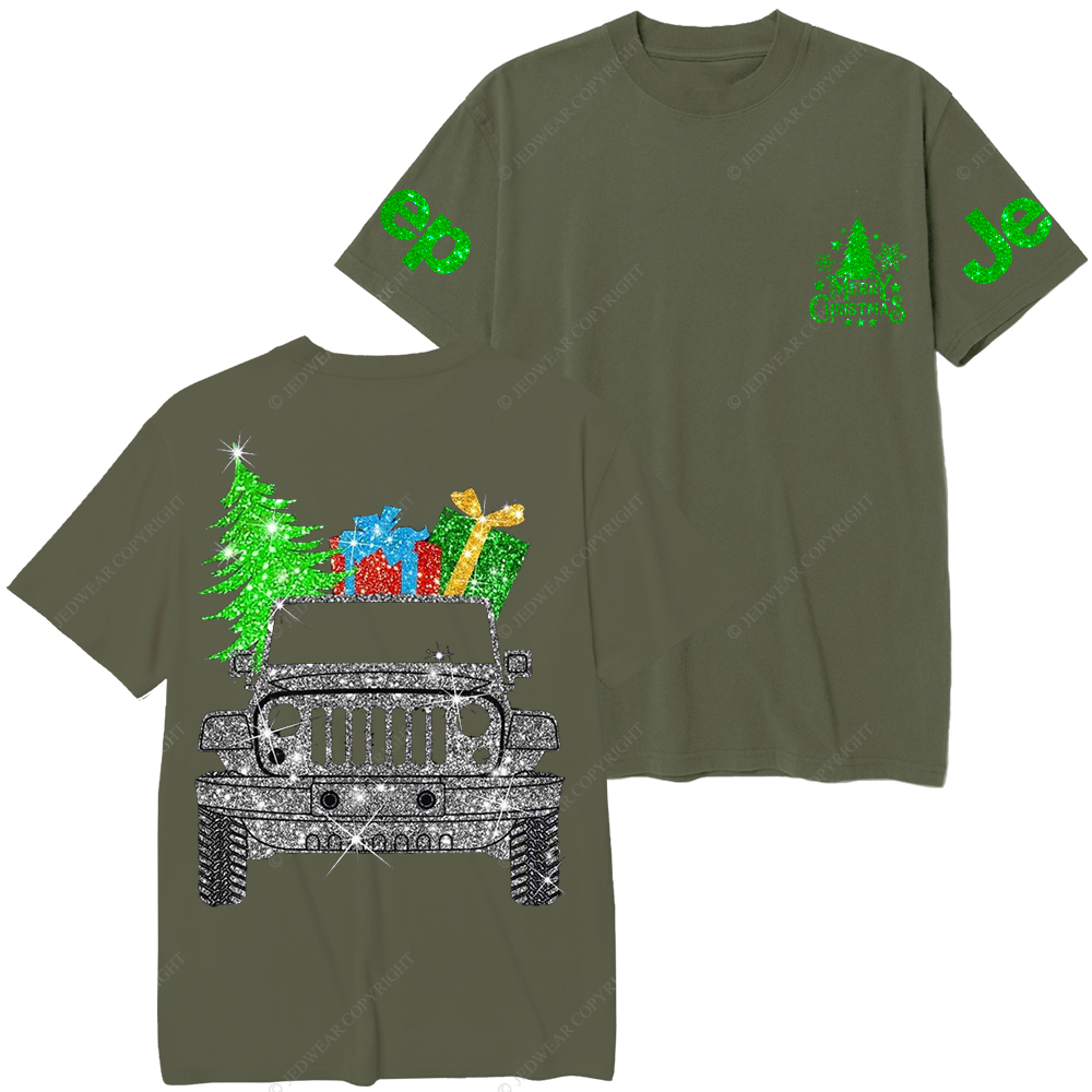 Merry Christmas Bling Car Jp T-Shirt