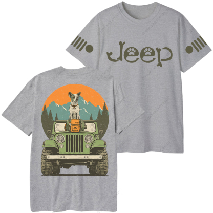 Pet Dog With Car Jp T-Shirt