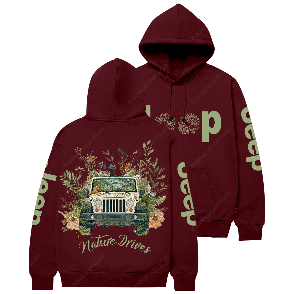 Nature Drives Flower Jp Casual Hoodie