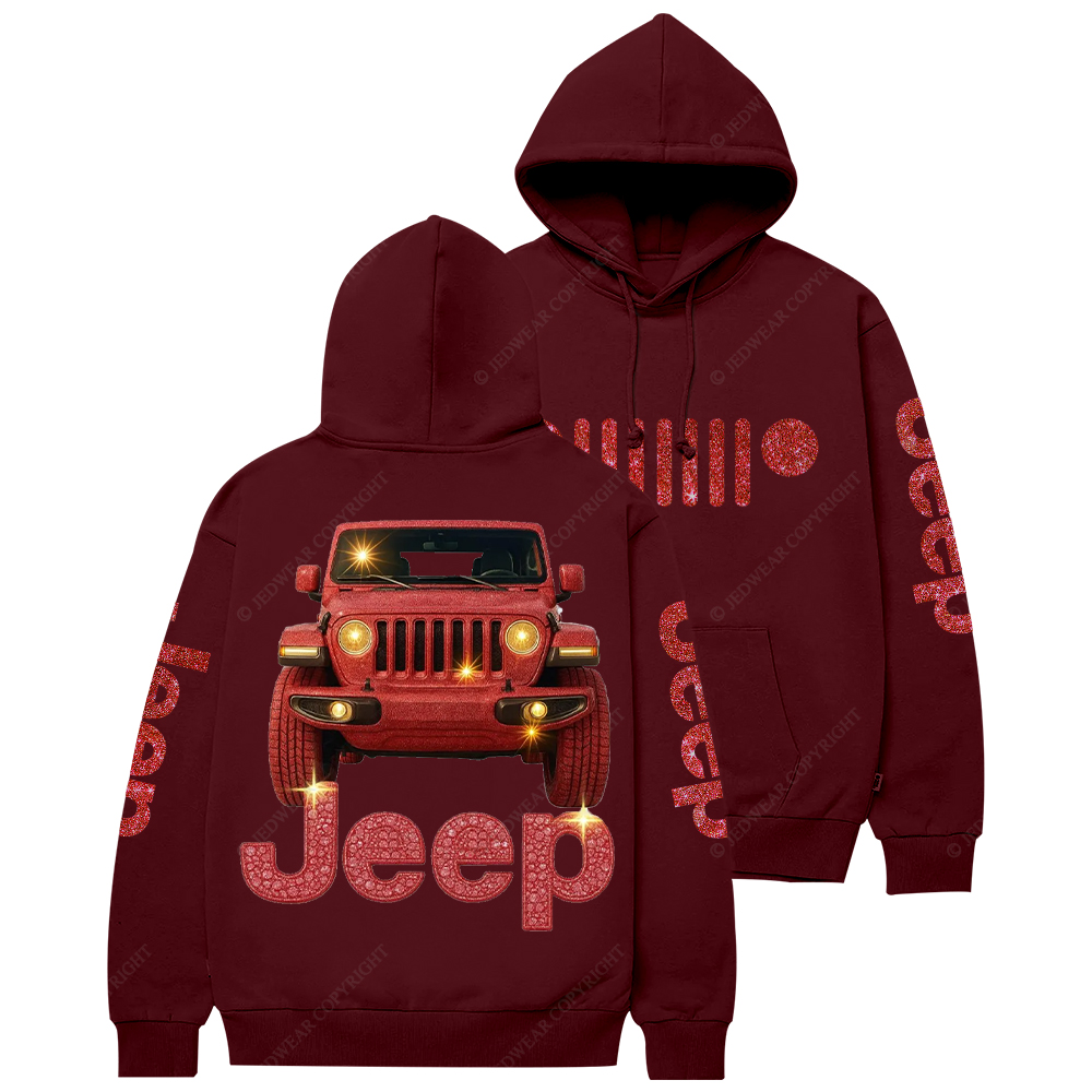 Red Bling Car Jp Casual Hoodie
