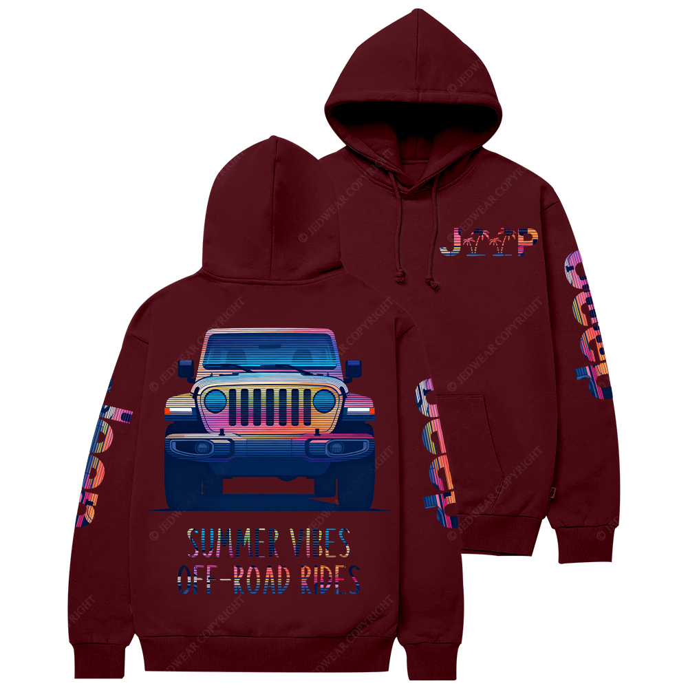 Summer Vibes Off-Road Rides Jp Casual Hoodie