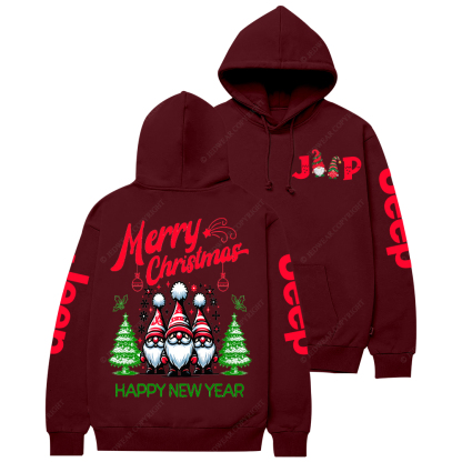 Christmas Gnomes Greeting Jp Casual Hoodie