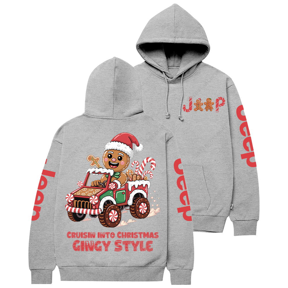 Cruisin Into Christmas Gingy Style Jp Casual Hoodie