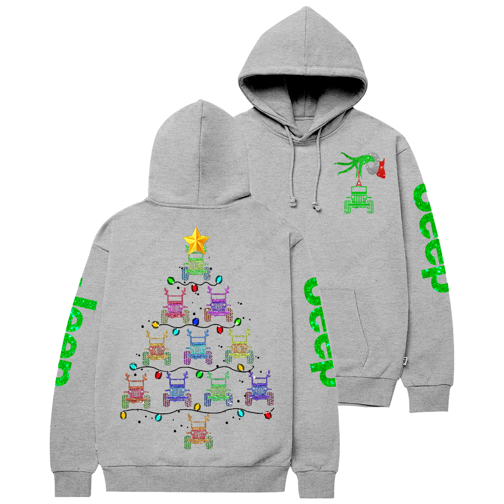 Bling Car Merry Christmas Jp Casual Hoodie