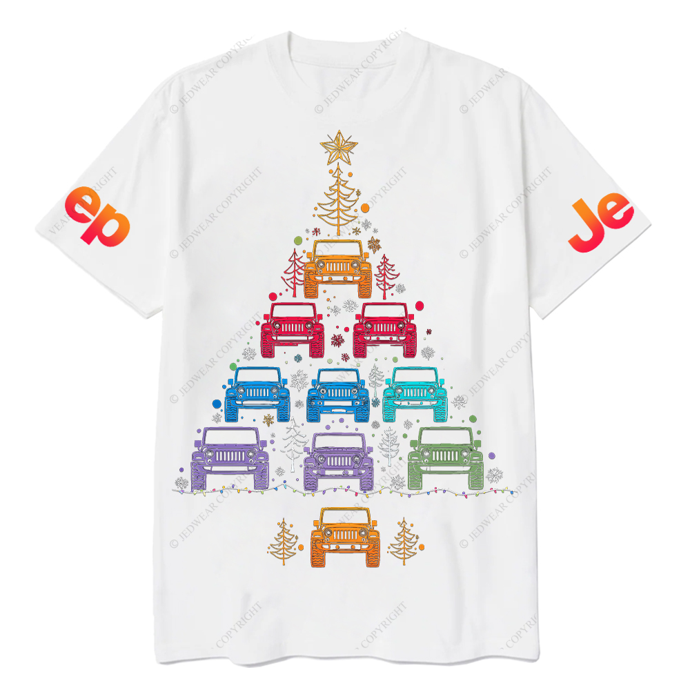 Colorful Lights Merry Christmas Jp T-Shirt