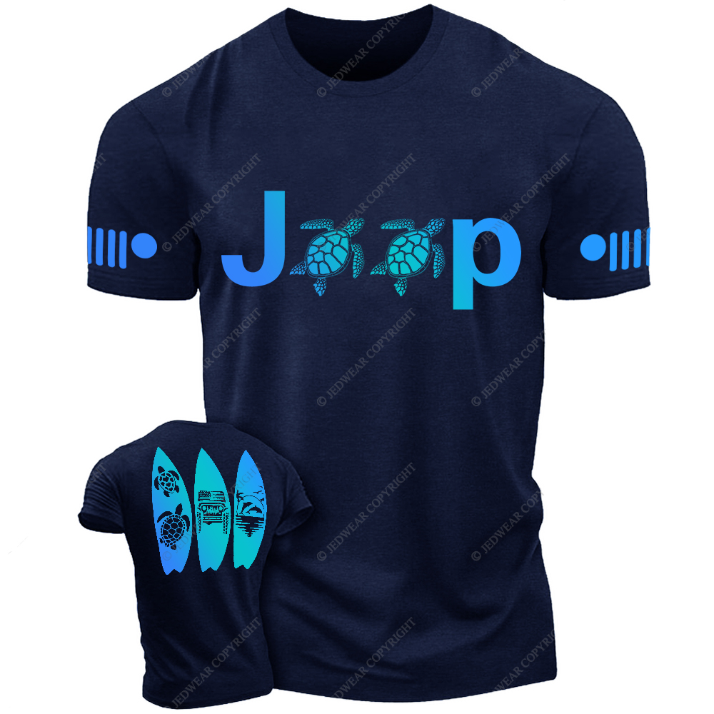 Beach Turtle Dolphin Jp T-Shirt