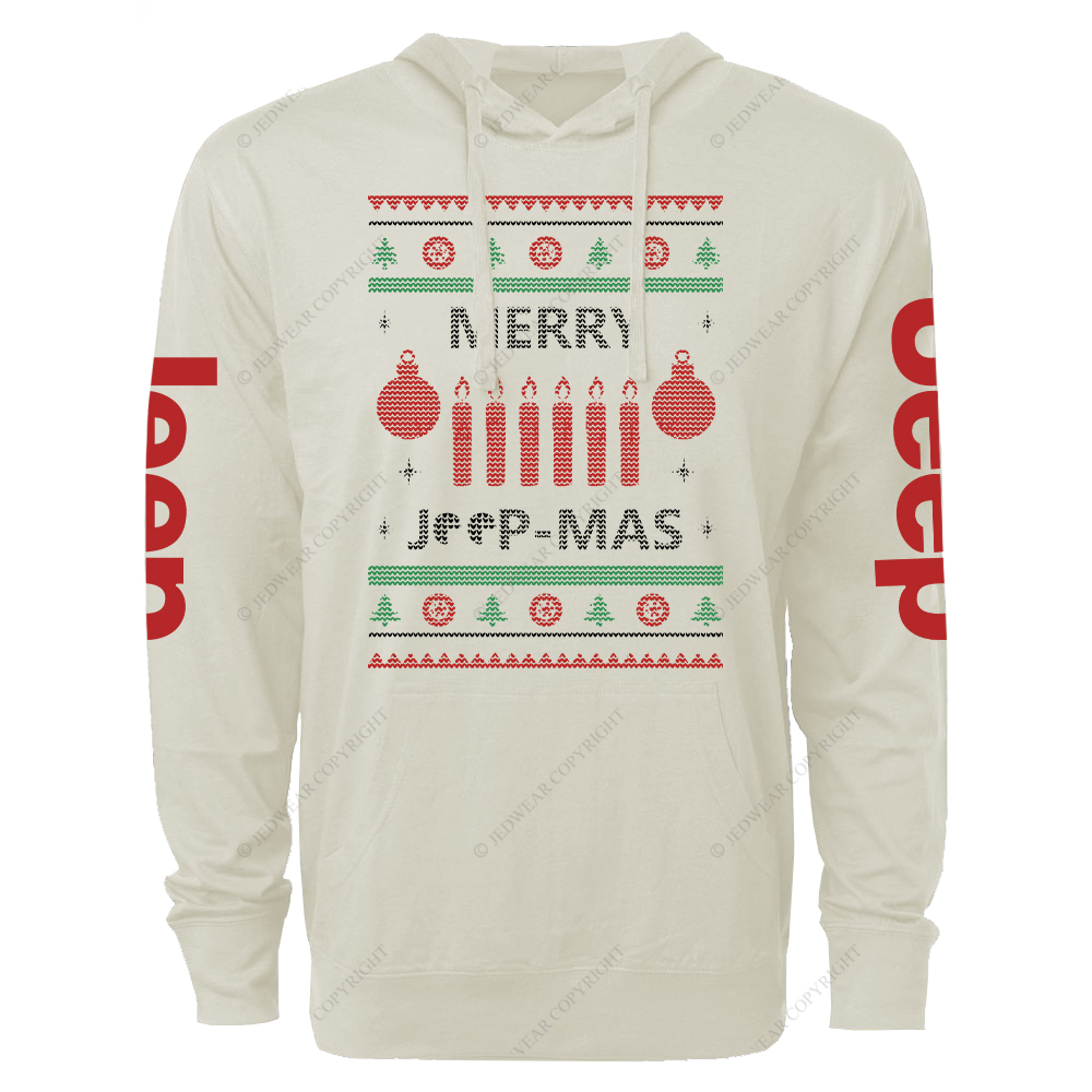 Ugly Merry Christmas Jp Oversized Lightweight Hoodie   