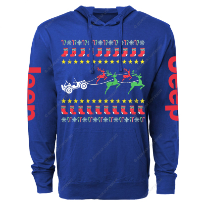 Ugly Merry Christmas Jp Oversized Lightweight Hoodie   