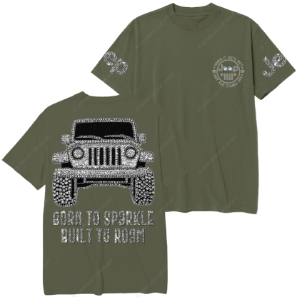 Bling Car Born To Sparkle Built To Roam Jp T-Shirt