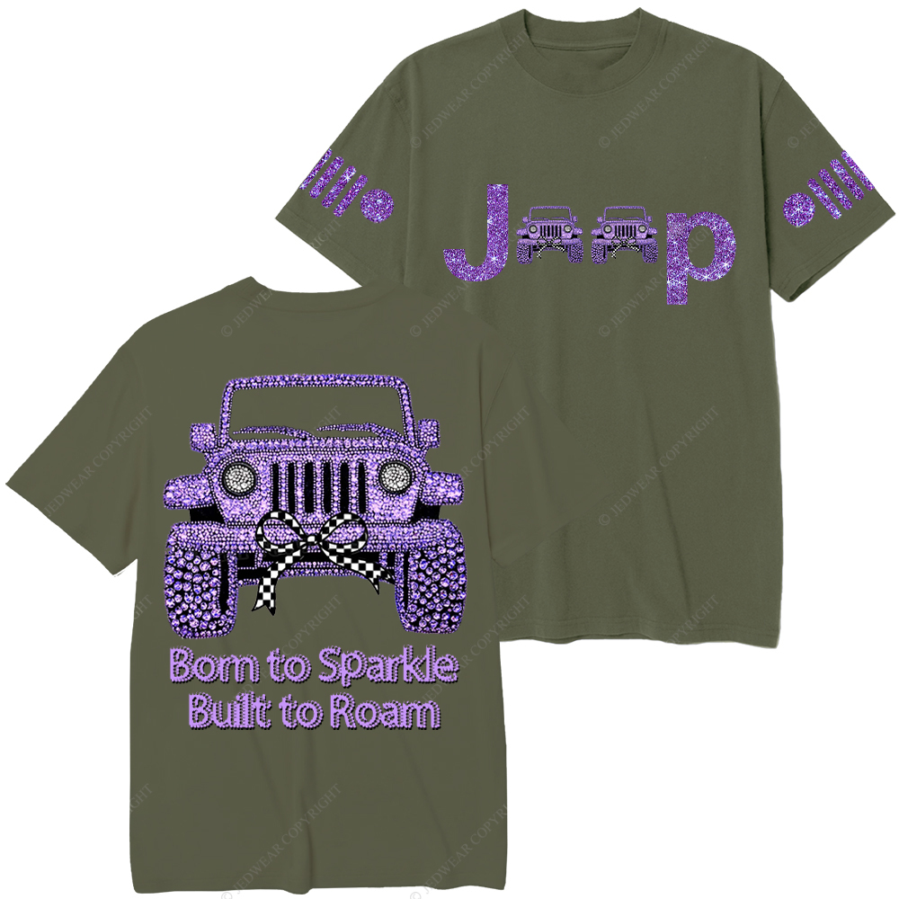 Girl Purple Car Bling Bling Jp T-Shirt