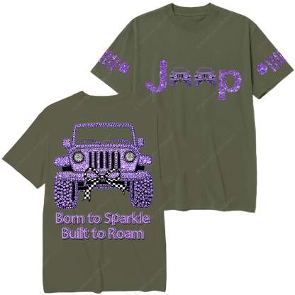 Girl Purple Car Bling Bling Jp T-Shirt
