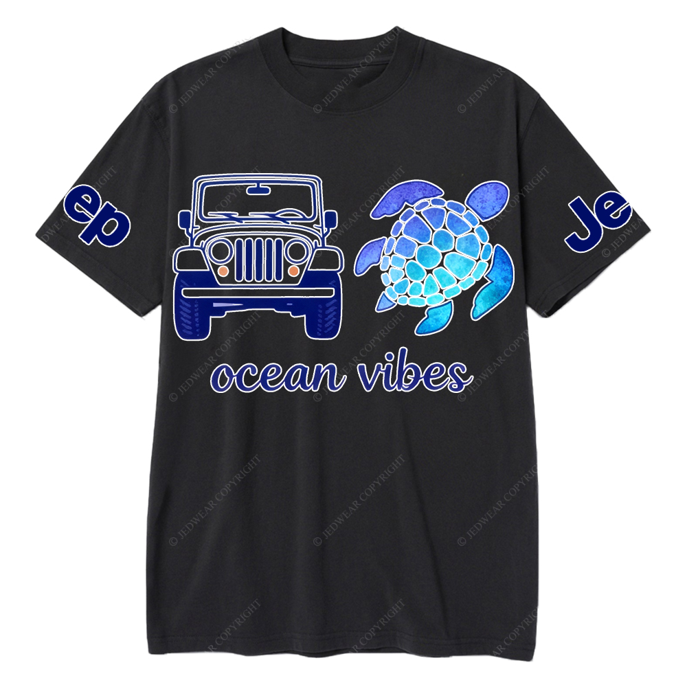 Blue Turtle Ocean Vibes Jp T-Shirt