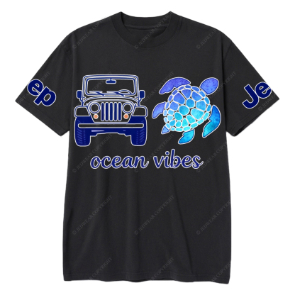 Blue Turtle Ocean Vibes Jp T-Shirt