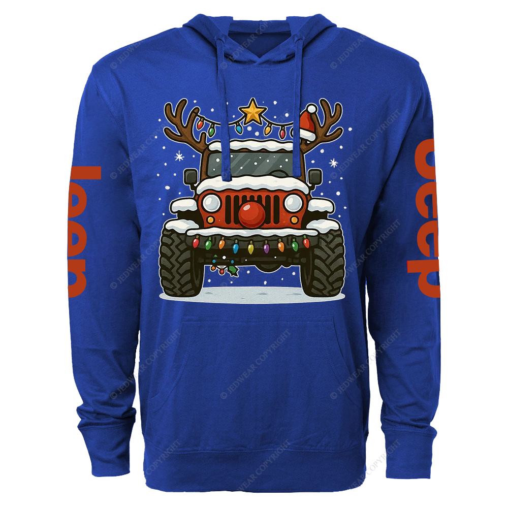 Off-Road Merry Christmas Jp Oversized Lightweight Hoodie   