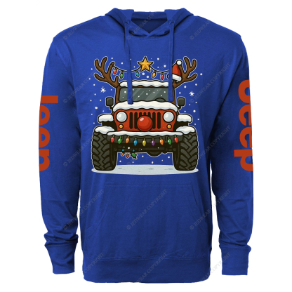 Off-Road Merry Christmas Jp Oversized Lightweight Hoodie   