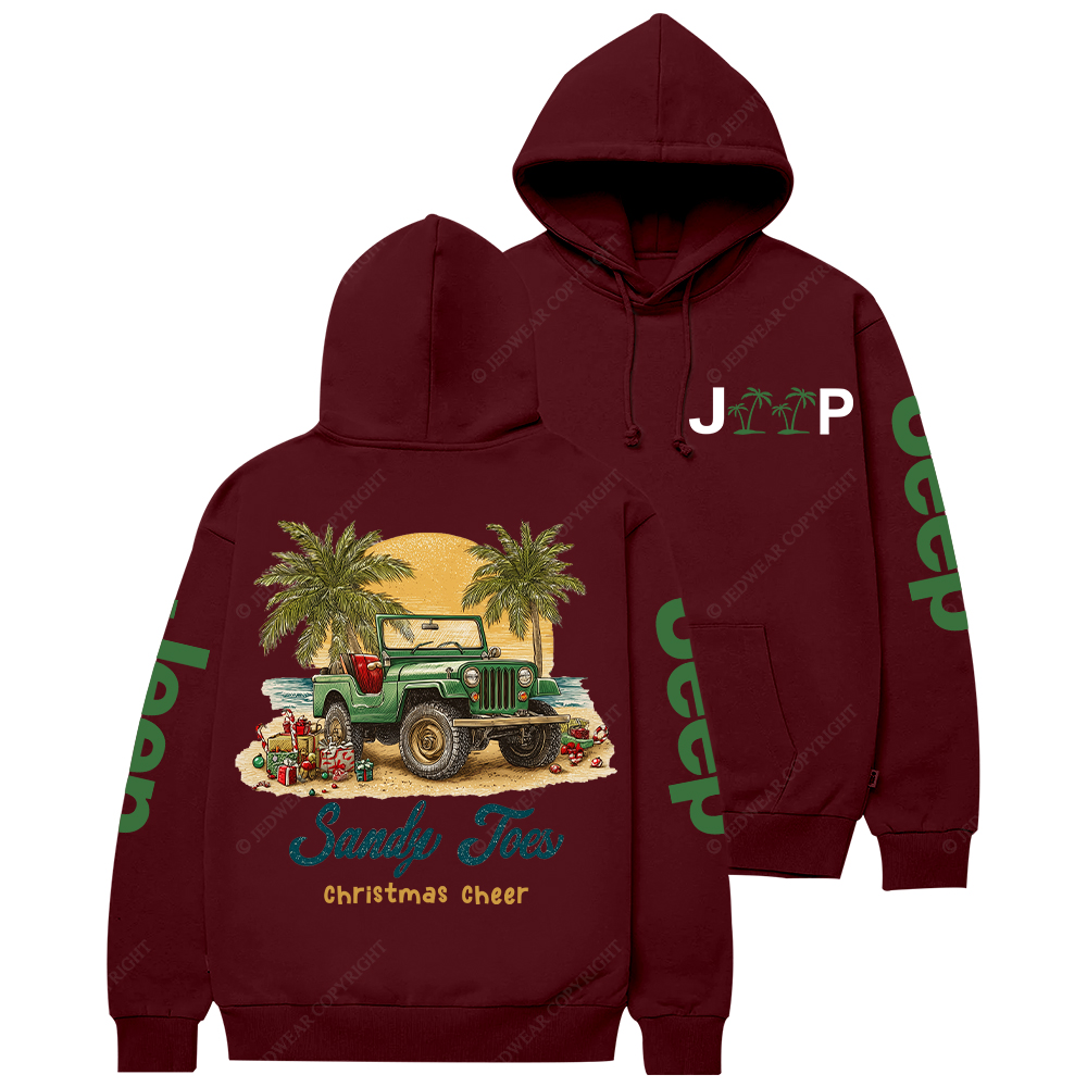 Sandy Toes Christmas Cheer Jp Casual Hoodie