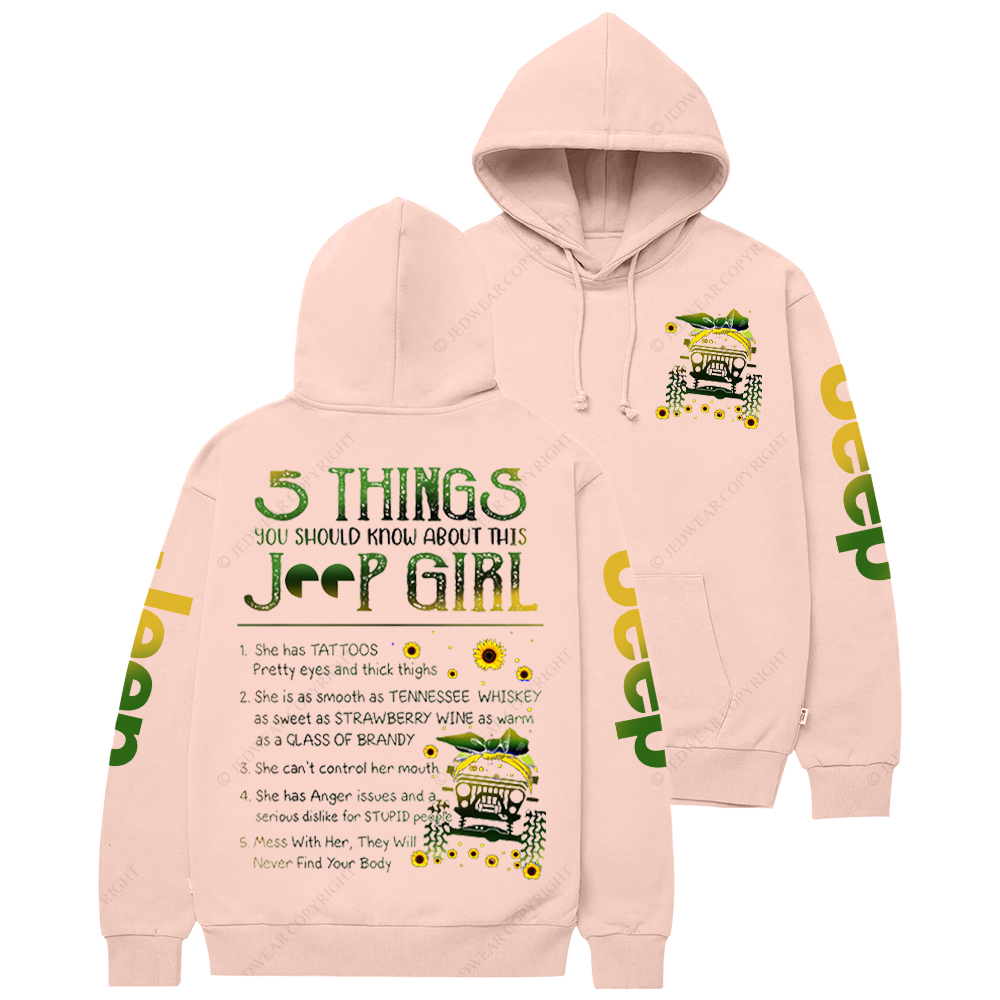 5 Things You Should Know About This Girl  Jp Casual Hoodie