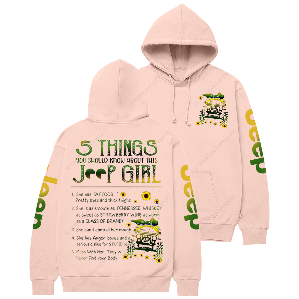 5 Things You Should Know About This Girl  Jp Casual Hoodie
