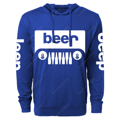 Funny Retro Beer Jp Oversized Lightweight Hoodie   