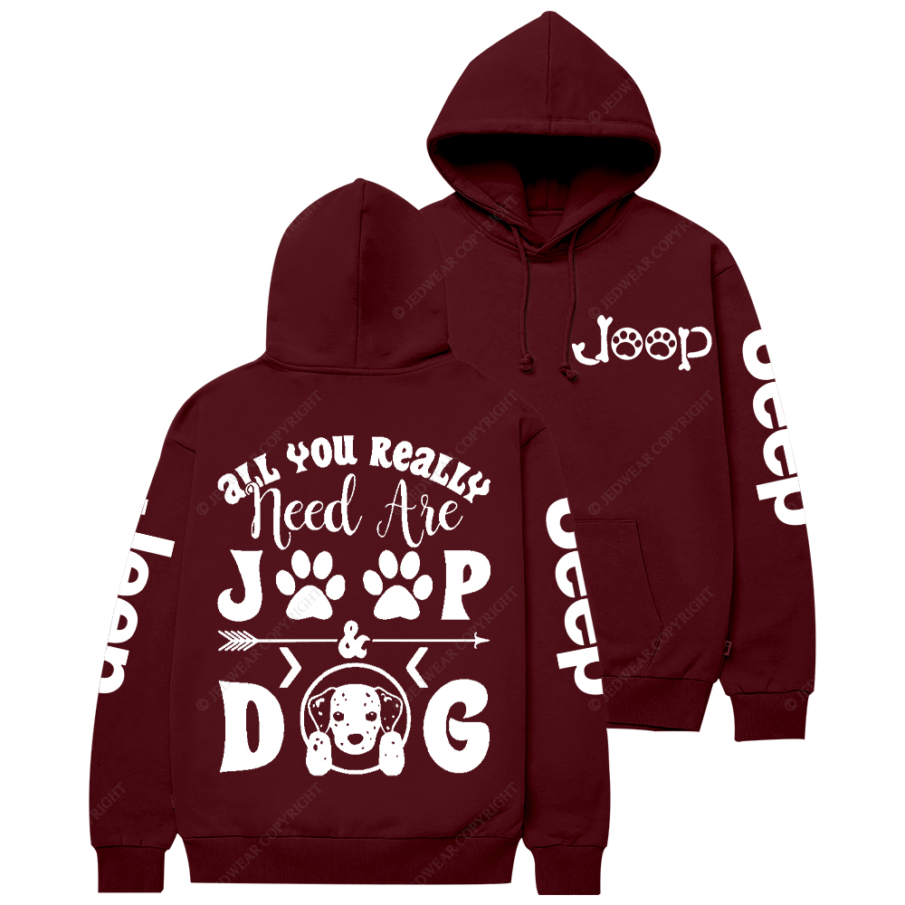 All You Really Need Are Car Dog Jp Casual Hoodie