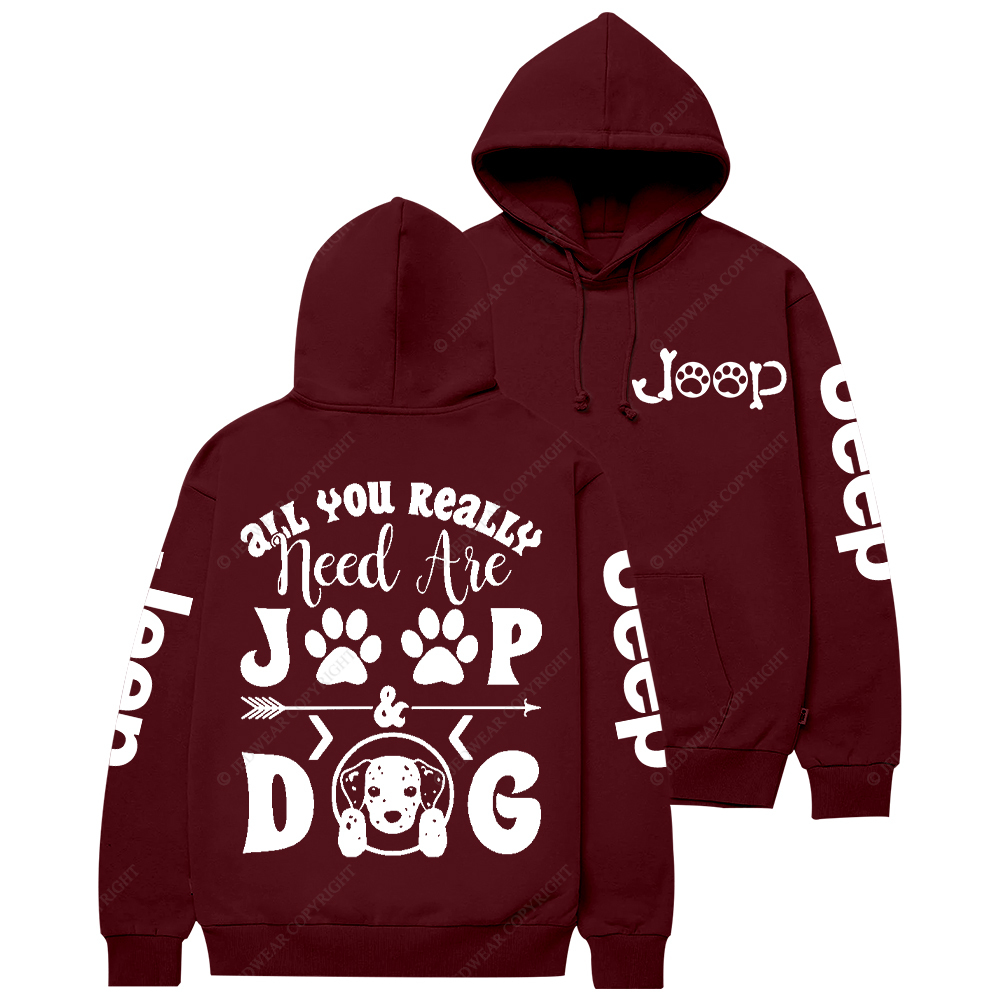 All You Really Need Are Car Dog Jp Casual Hoodie