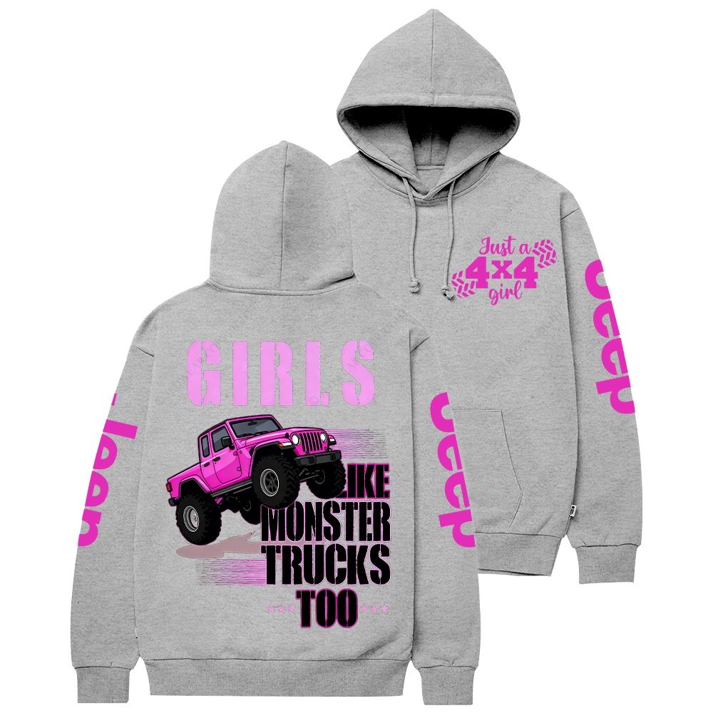 This Funny Monster Trucks Girls Jp Casual Hoodie