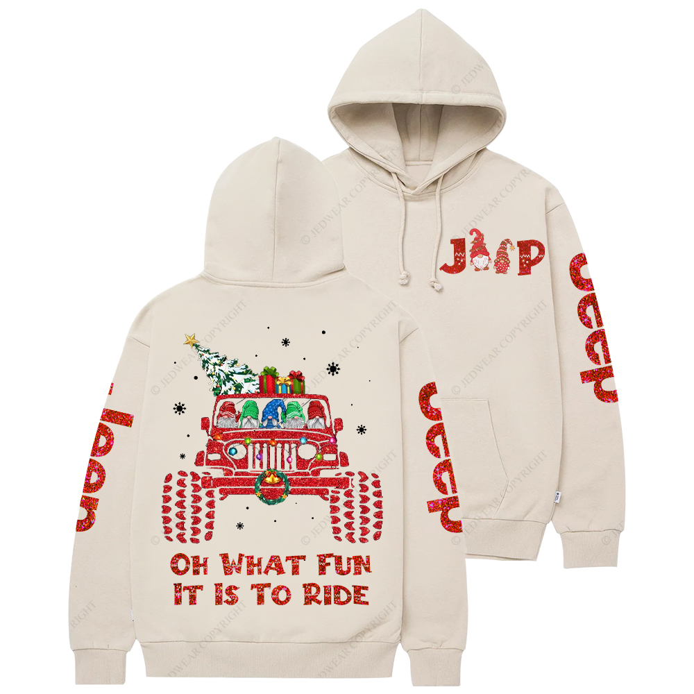 Hanging Xmas With Santa Gnomes Christmas Jp Casual Hoodie