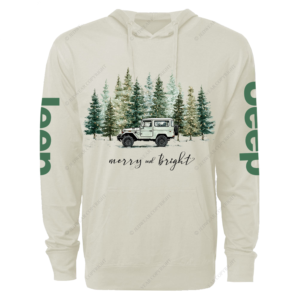 Merry And Bright Jp Oversized Lightweight Hoodie   