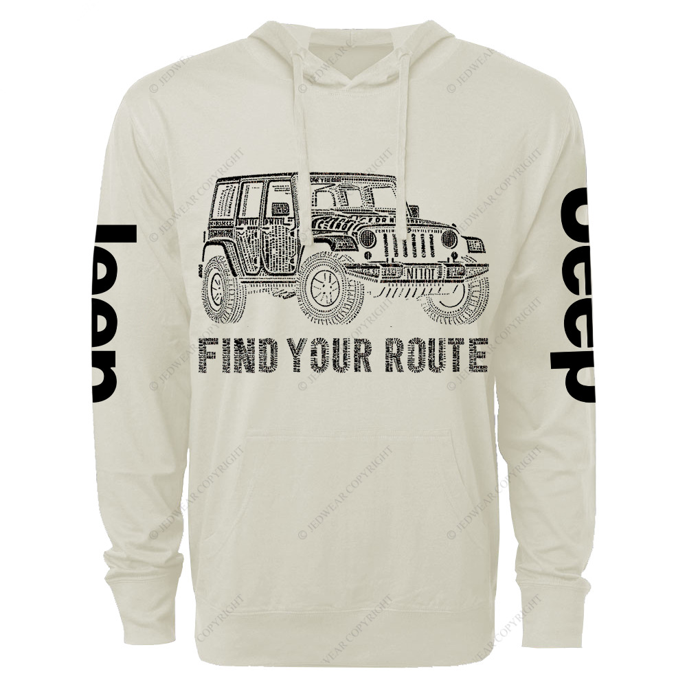 Find Your Route Jp Oversized Lightweight Hoodie   
