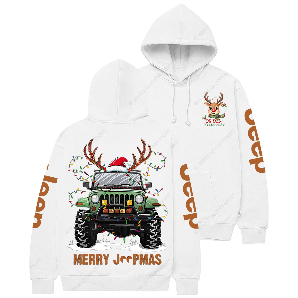 Merry Christmas Xmas Santa Reindeer Jp Casual Hoodie