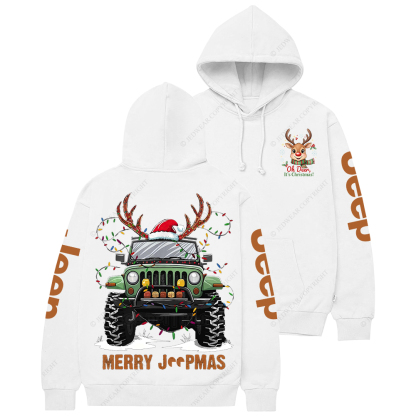 Merry Christmas Xmas Santa Reindeer Jp Casual Hoodie