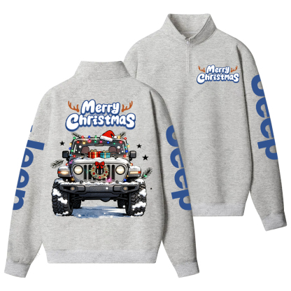 Merry Christmas Jp Half-Zip Jacket Sweatshirt
