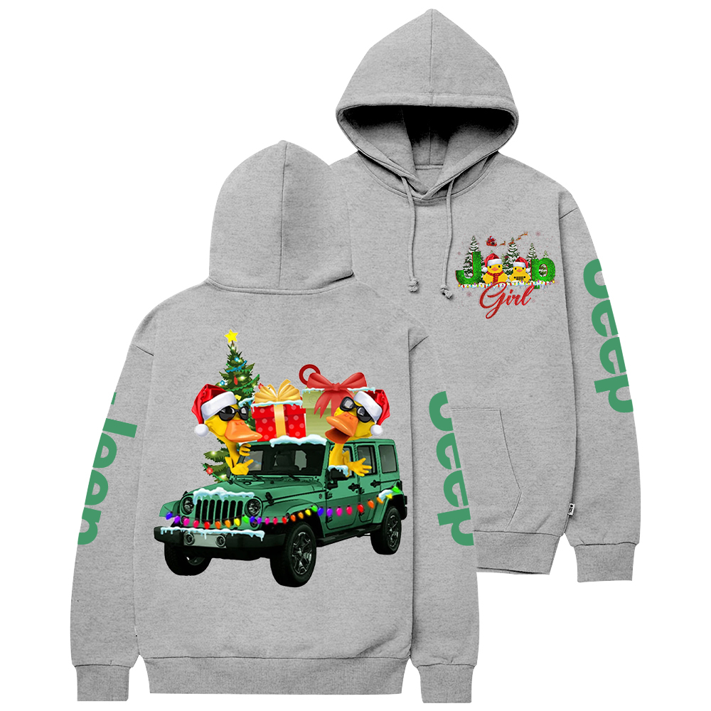 Duck Girl Christmas Jp Casual Hoodie