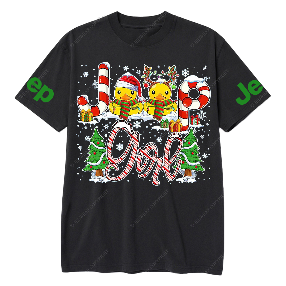 Duck Christmas Girl Jp T-Shirt
