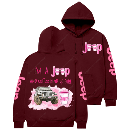 I‘m A Car And Coffee Kind Of Girl Jp Casual Hoodie