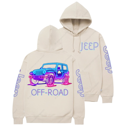 The Design With Neon Lines Outlining The Silhouette Of A Jp Casual Hoodie