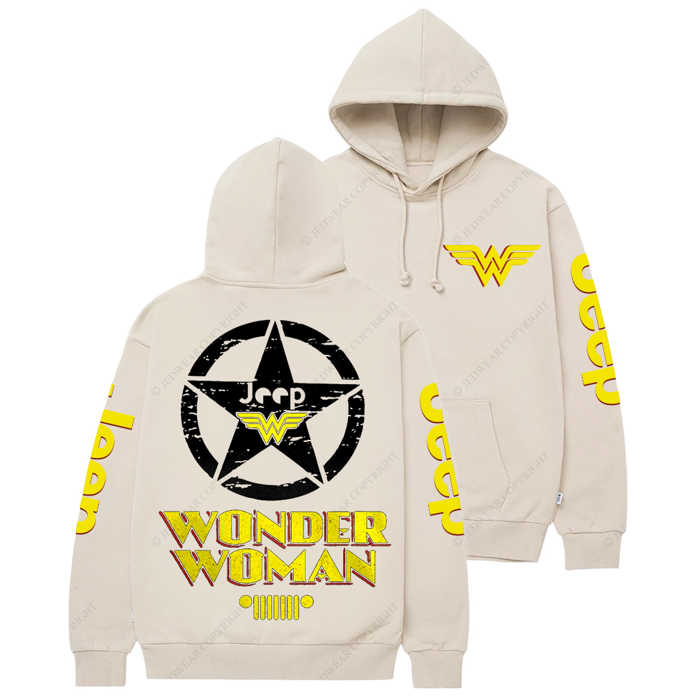 Wonder Woman Military Star Jp Casual Hoodie