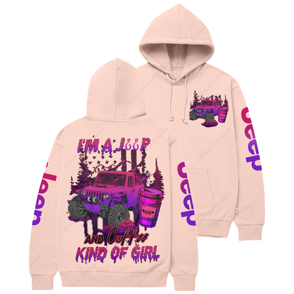 I'm A Jp And Coffee Kind Of Girl Jp Casual Hoodie