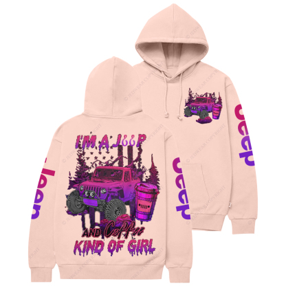 I'm A Jp And Coffee Kind Of Girl Jp Casual Hoodie