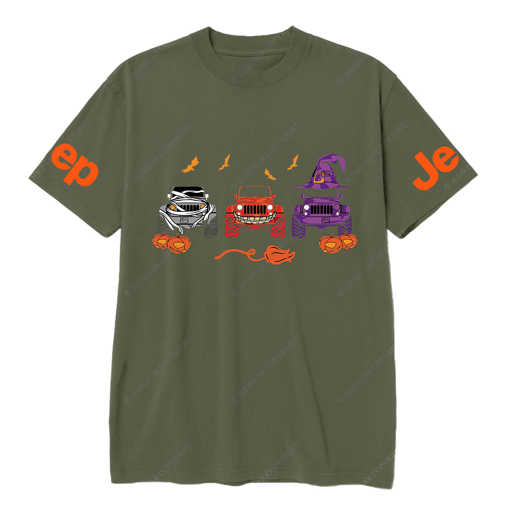 Jp Pumpkin Halloween Skull Bat Clown T-Shirt