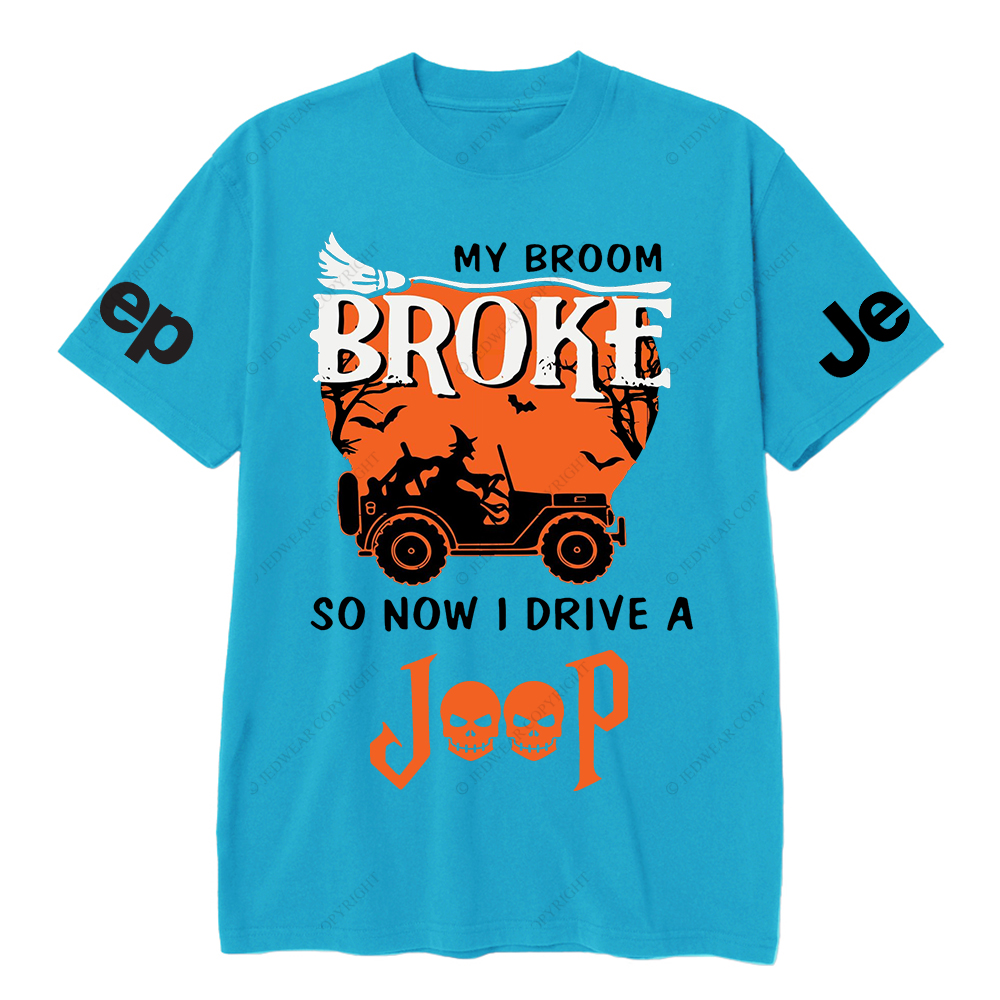 Halloween My Broom Broke So Now I Drive A Car JP T-Shirt