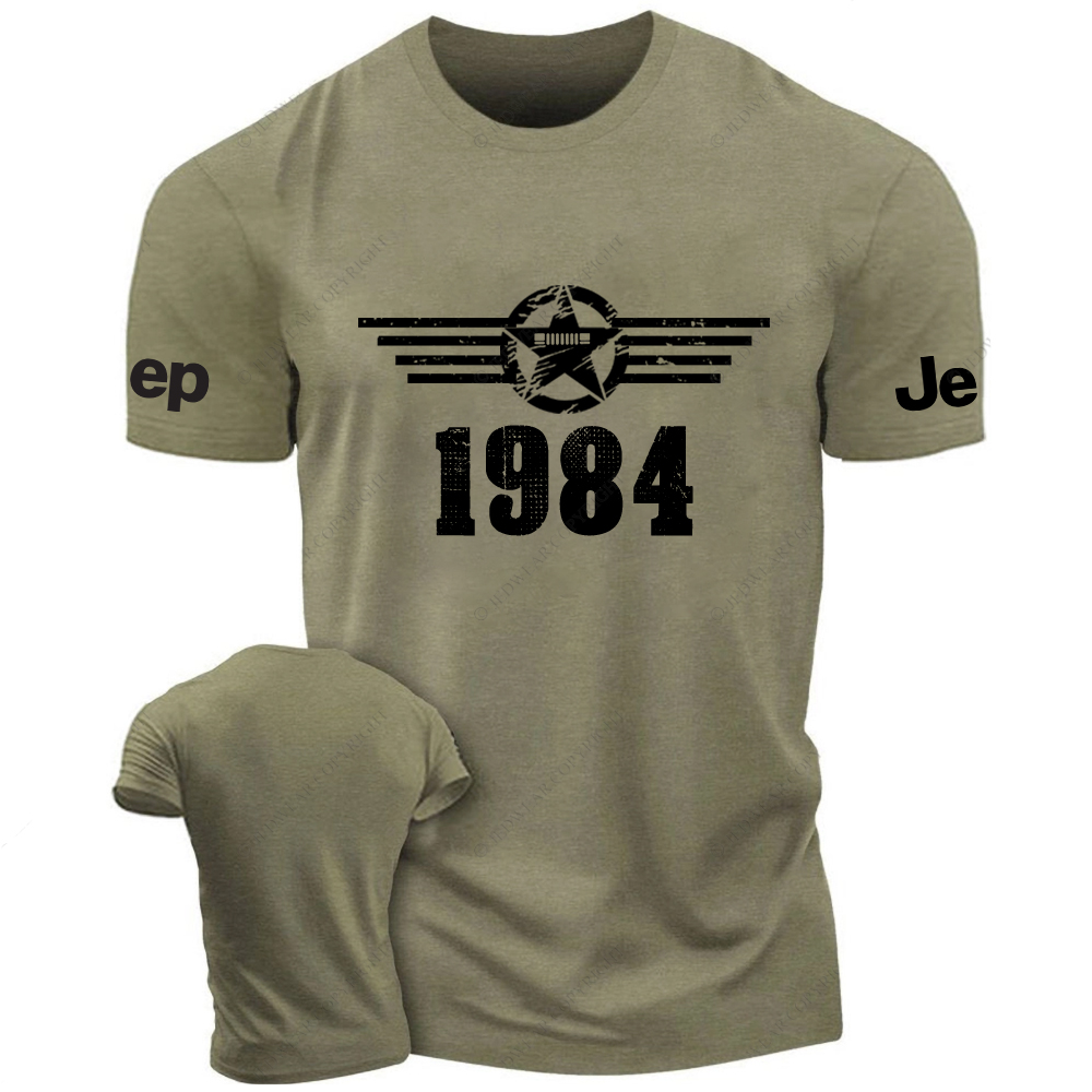 XJ Military Star Rectangle Time Since 1984  Jp T-Shirt