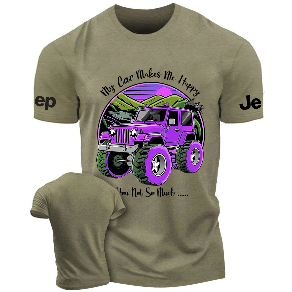 My Car Makes Me Happy You Not So Much Purple Jp T-Shirt