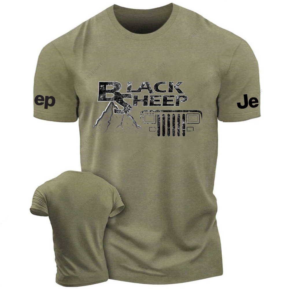 Jp Black Sheep Mountains Silhouette  Jp T-Shirt