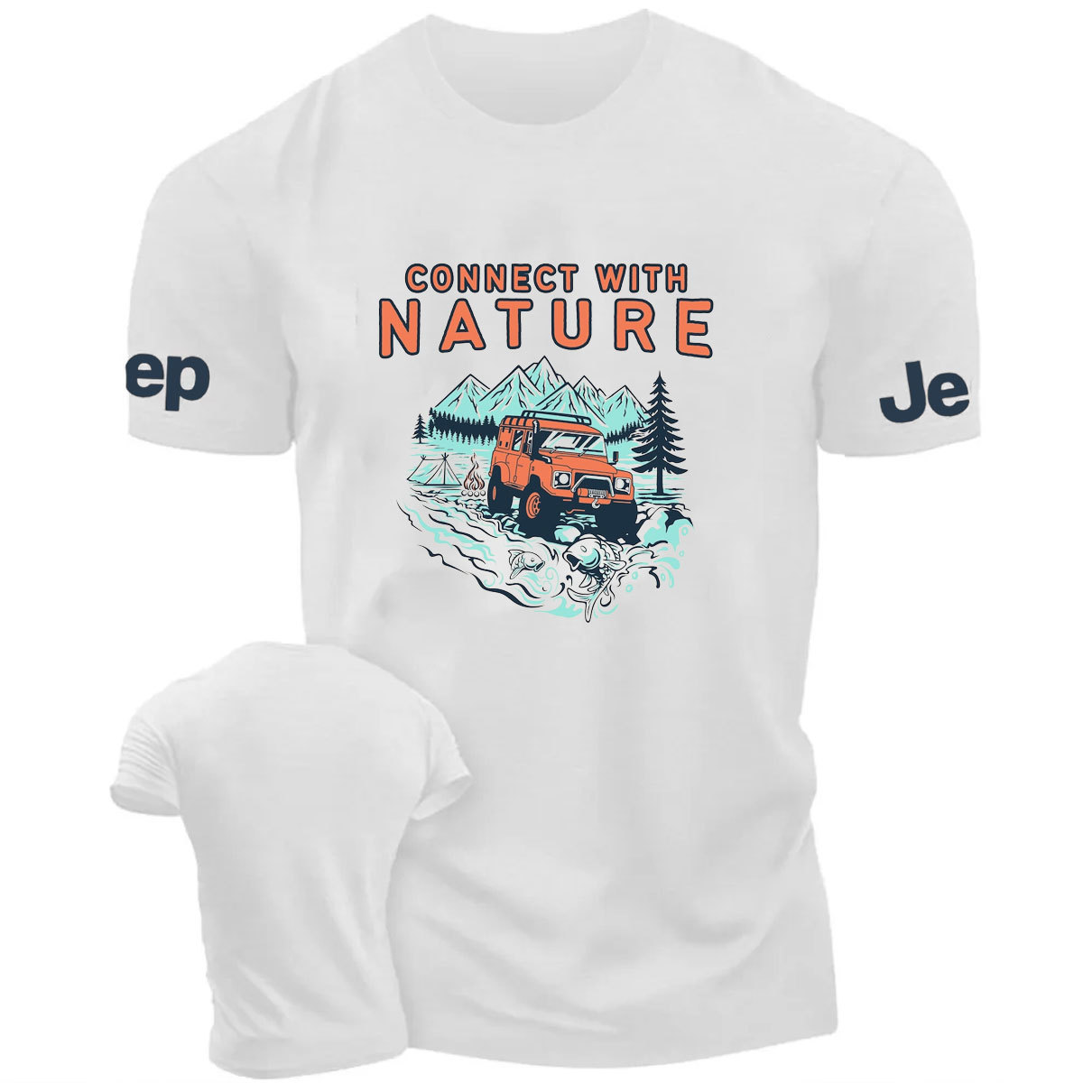 Connect With Nature Moutain Jp Design T-Shirt