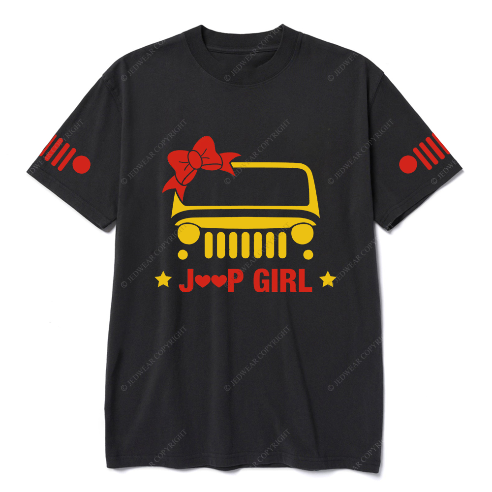 Jp Girl 4X4 Offroad Car Bow Tie Star Jp T-Shirt